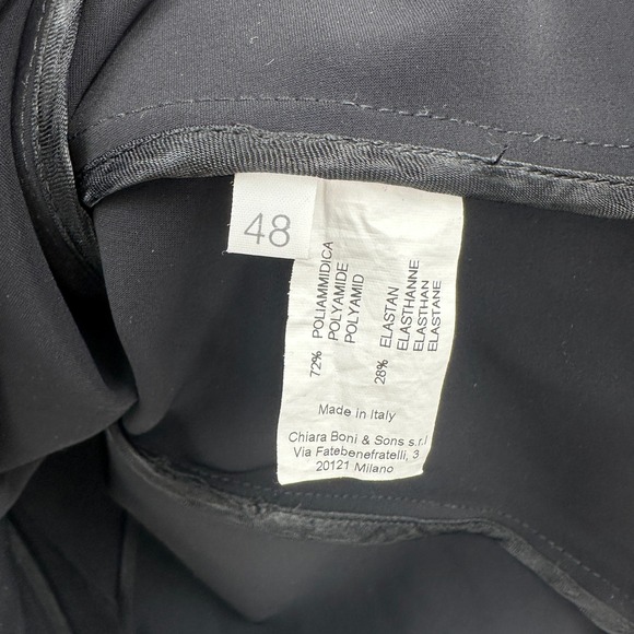 Chiara Boni La Petite Robe Black Stretch Blazer Jacket Made in Italy 48 / US S - Picture 4 of 8